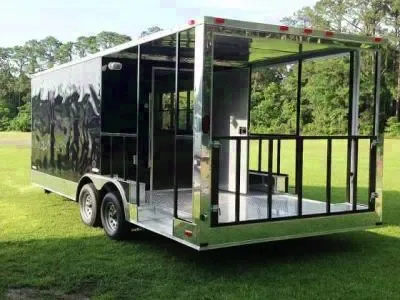 22FT CONCESSION BBQ TRAILER W/PORCH