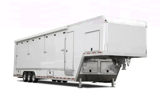 White 48FT Mobile Showroom Trailer Gooseneck