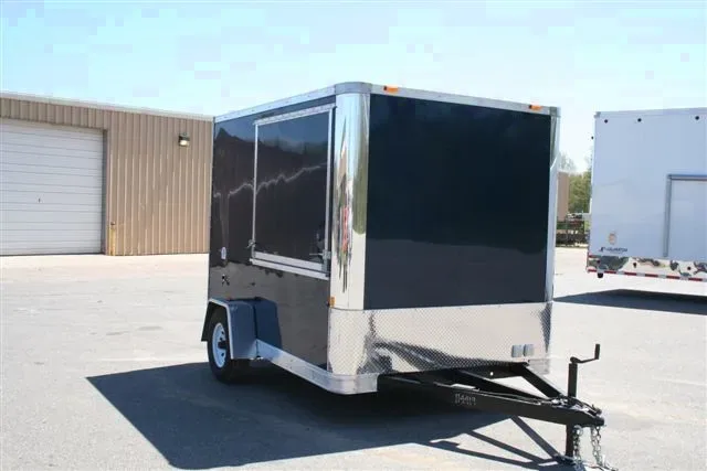 10ft Blue SA Bumper Pull Concession Trailer