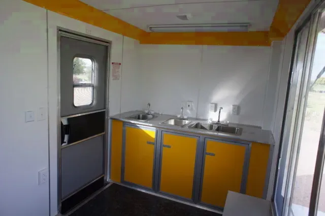 12ft Yellow Single Axle Concession Trailer
