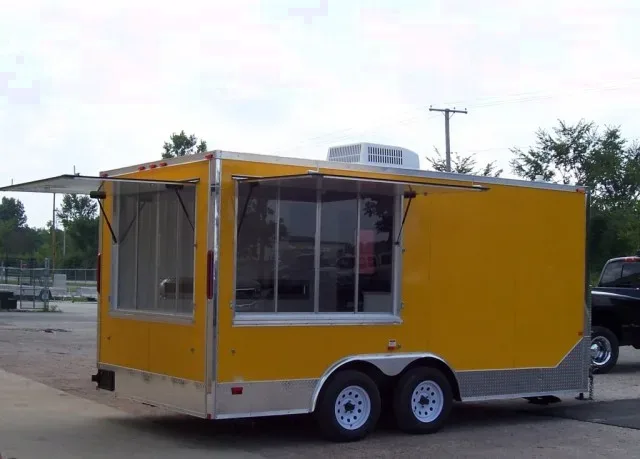 Yellow 16ft Concession Trailer w/Electrical Package