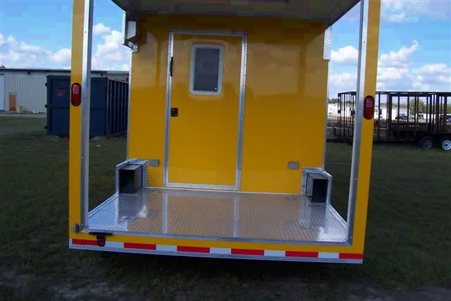 20FT YELLOW PORCH CONCESSION TRAILER