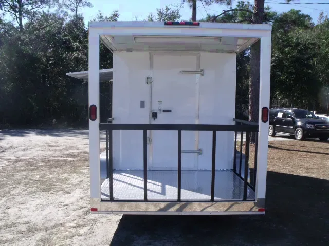 20FT BBQ TRAILER W/CHECKERED BOARD FLOOR