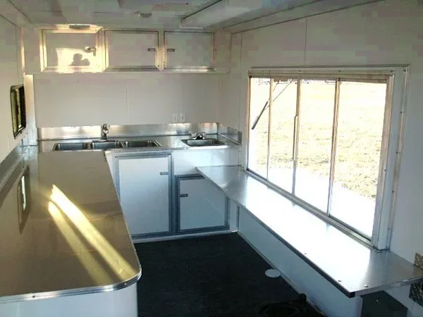16FT Concession Trailer Yellow Tandem Axle