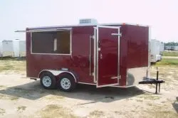 Concession Trailer 16FT Red