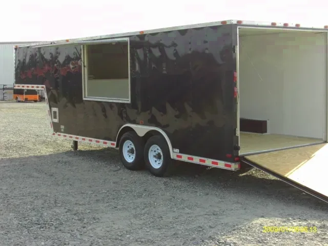 Gooseneck Concession Trailer 28ft Black