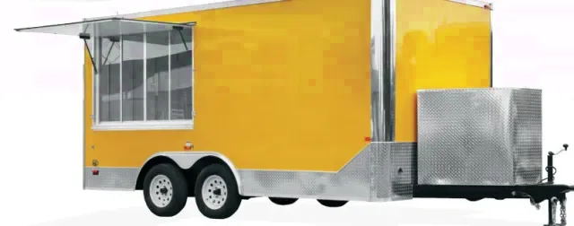 18ft TA Yellow Concession Trailer
