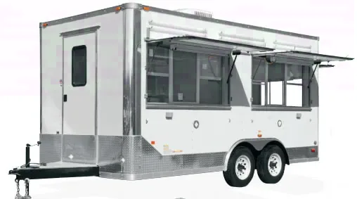 20ft White Truck Body Style Concession Trailer