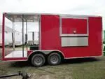 RED 24FT CONCESSION WITH 8 FOOT PORCH