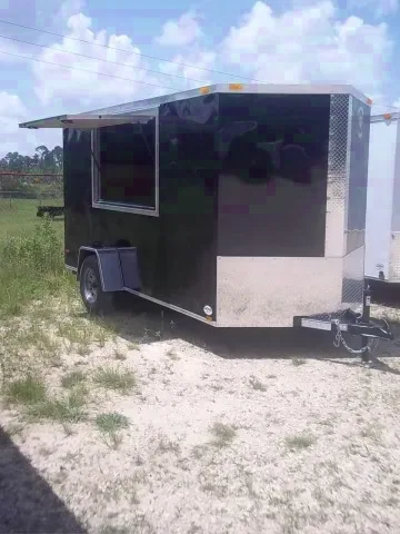 12ft Black SA Concession Trailer