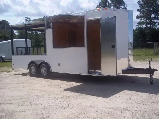 20ft BBQ Concession Trailer w/Porch