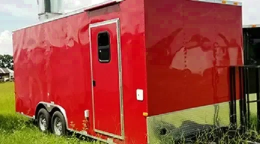 20 ft Red Concession Trailer w/Sink Package and Electric