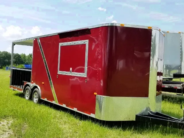 Red 20ft Concession Trailer w/Porch