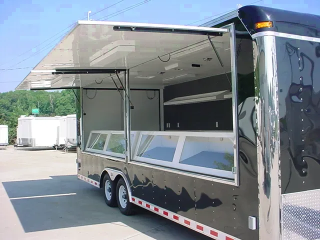 24ft Black Concession/Vending Trailer