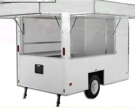 12FT Custom Concession Trailer with 3 Marquee Windows