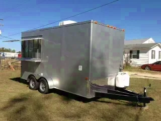 SILVER 16FT LOADED CONCESSION TRAILER