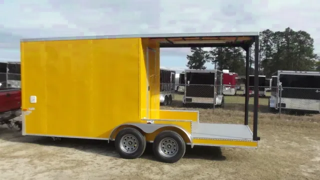 18ft Porch BBQ Concession Trailer