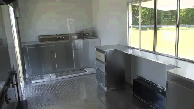 White 20ft Concession Trailer w/A/C