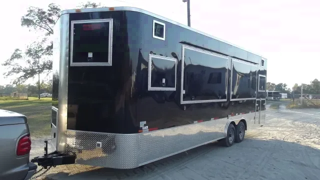 Black 26ft T-Shirt Concession/Vending Trailer