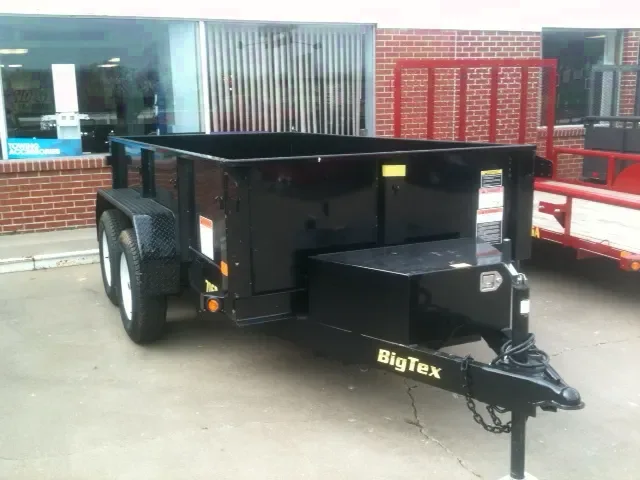 10FT DUMP TRAILER BLACK BUMPER PULL