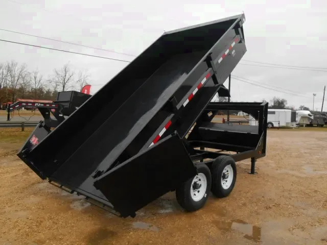 Low Profile 14ft Gooseneck Dump Trailer