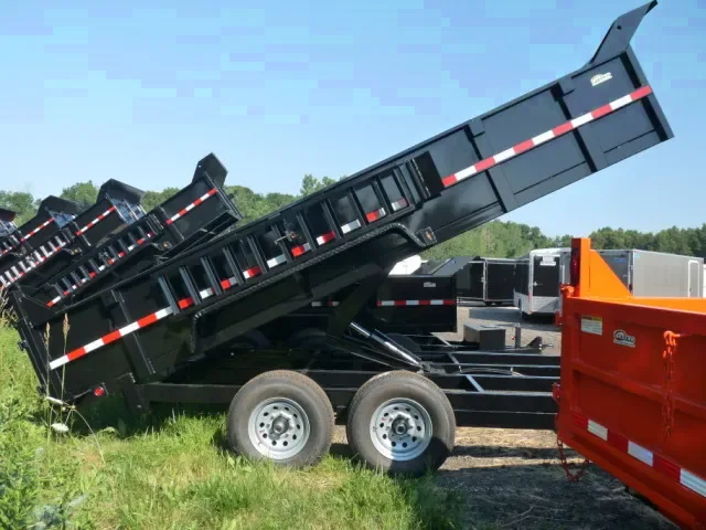 Bumper Pull Dump Trailer 16ft Black