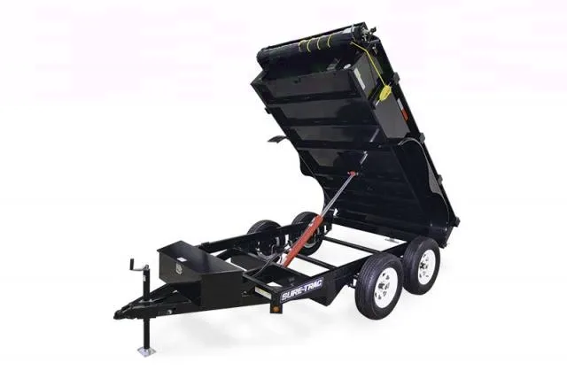 Black 10ft Low Profile Dump Trailer