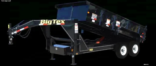 16ft Low Profile Gooseneck Dump Trailer