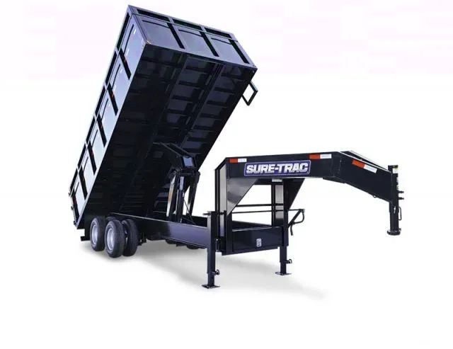 18ft Tandem Dual Gooseneck Dump Trailer
