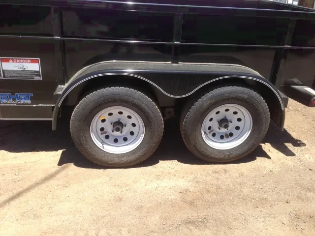 bumper pull 10ft TA  hydraulic dump trailer