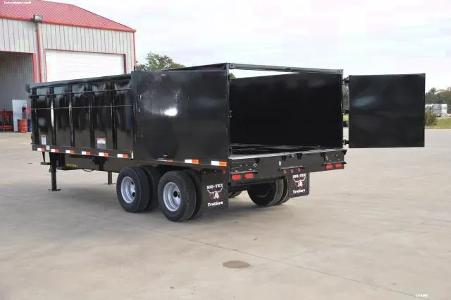 20ft  Gooseneck Dump  4 Foot  Steel Sides