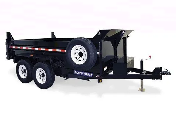 12ft Dump Trailer with Slide in Ramps