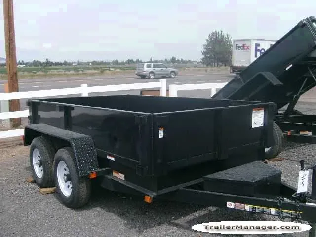 SINGLE RAM BP 10FT DUMP TRAILER
