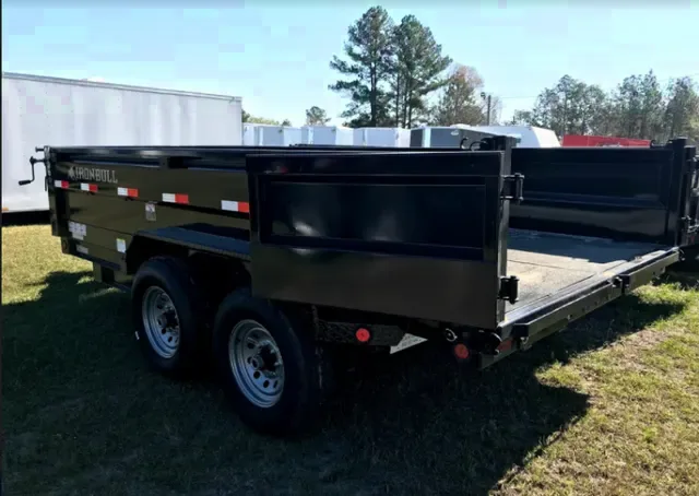 14FT Dump Trailer TA 24 inch Steel Sides