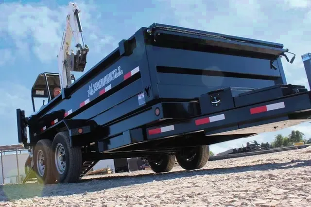 16FT Dump Trailer w/Spare Tire Mount, Tarp System