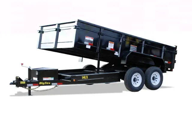 14ft Bumper Pull Low Profile Dump Trailer