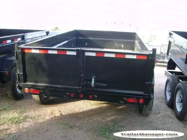 12FT BLACK DUMP TRAILER W/2 FOOT SIDES
