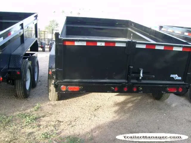 Dump Trailer 12ft Black w/Combo Gate