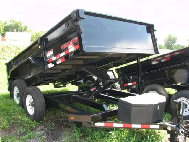 Black 12ft Low Profile Dump Trailer