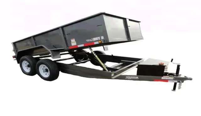 10FT GREY LOW PROFILE DUMP TRAILER