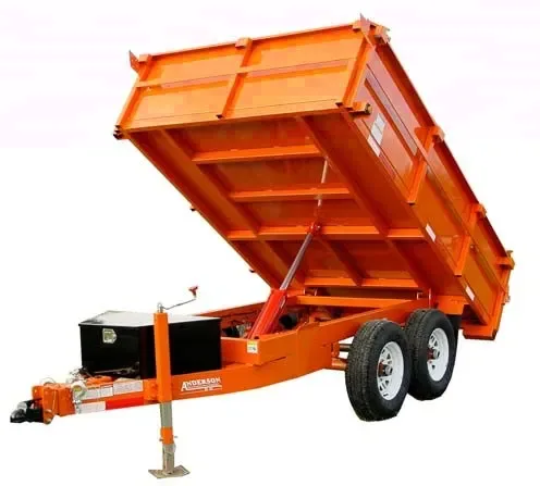 12ft Orange BP Dump Trailer