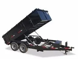 Bumper Pull Black 14ft Dump Trailer