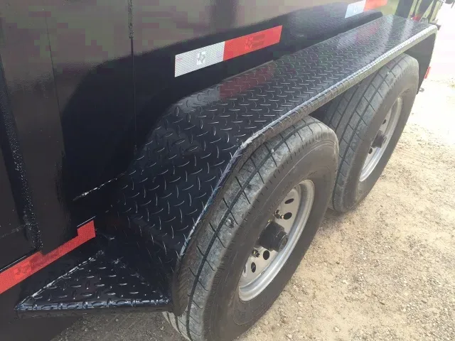 14ft Gooseneck Black Dump Trailer