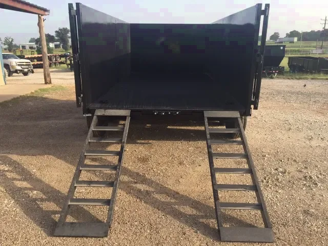 14ft Bumper Pull Dump Trailer w/4 Foot Sides