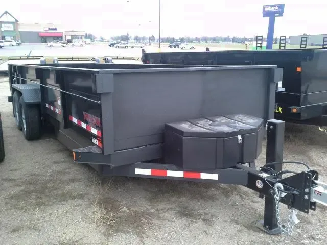16ft Bumper Pull Dump Trailer w/Tag Bracket