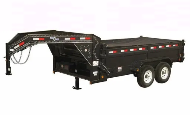 14ft Dump w/2 Foot Steel High Sides Gooseneck