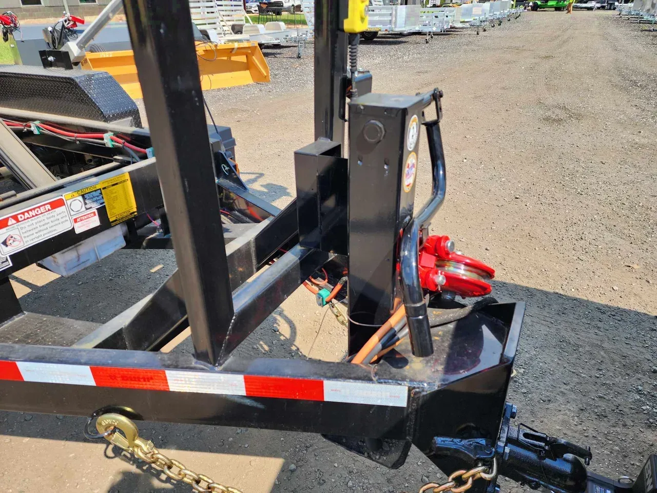 Dump Trailer 2025 X U-dump BP roll off dump trailer pkg w/1-16yard can dumpster haul off -UDUMPROBP12-ROLLOFF-011317-PKG-v2