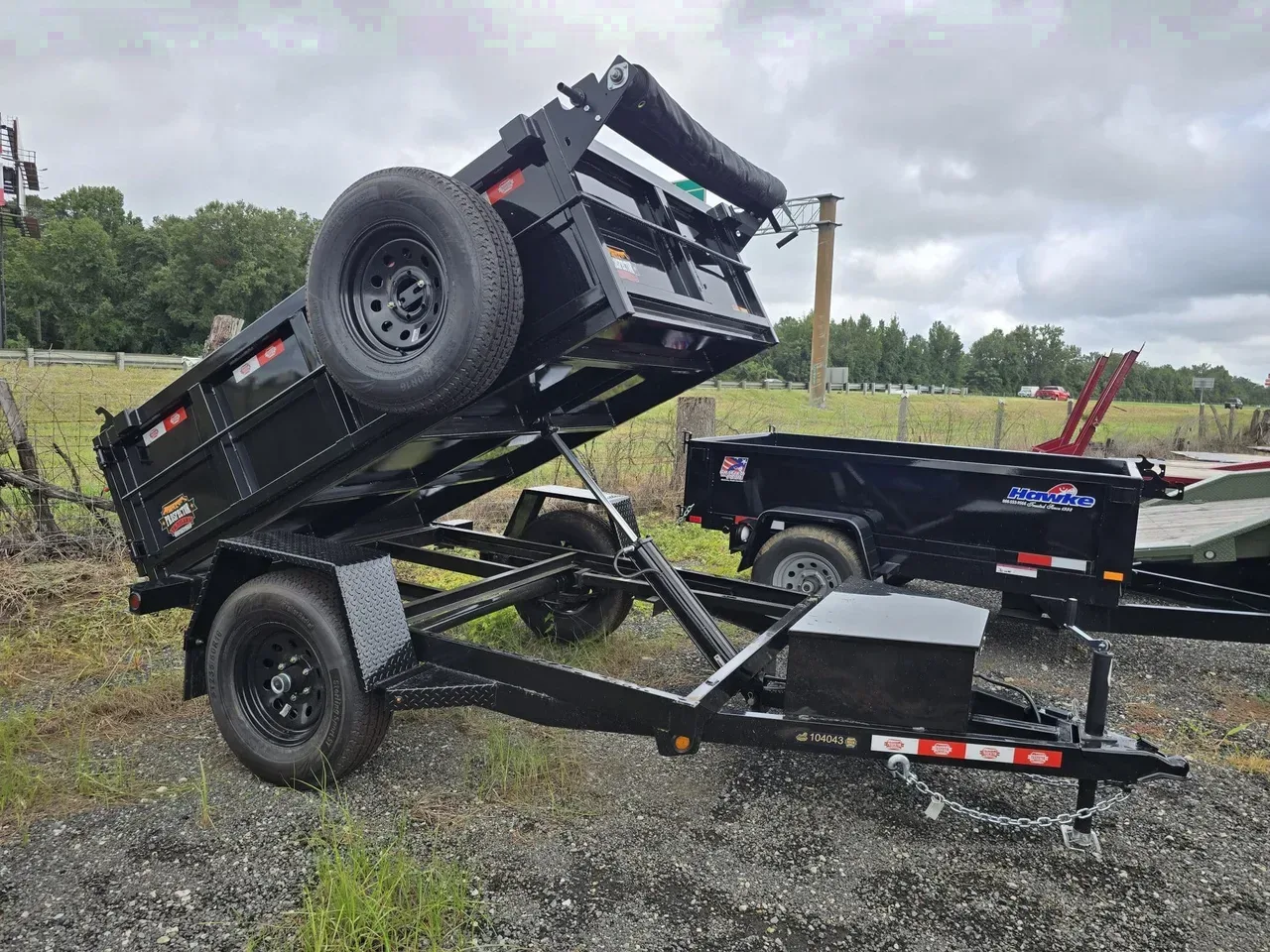 Dump Trailer 2027 5X8 Prospector Trailers 5×8 Single Axle 6K Small Dump Trailer With Brakes -dump508-113856 5 ft. x8 ft.