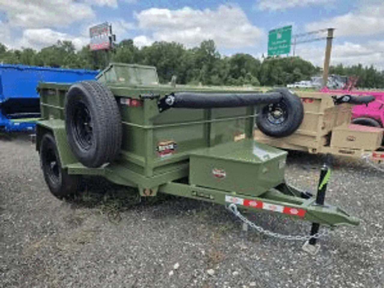 Dump Trailer 2027 5X8 Prospector Trailers 5×8 Single Axle 6K Small Dump Trailer With Brakes -dump508-113857 5 ft. x8 ft.