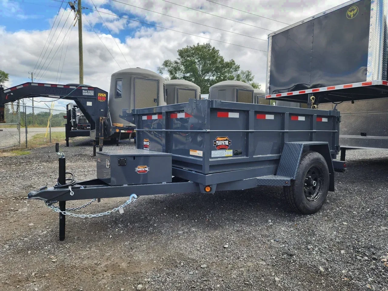 Dump Trailer 2027 5X8 Prospector Trailers 5×8 Single Axle 6K Small Dump Trailer With Brakes -DUMP508-113855 5 ft. x8 ft.